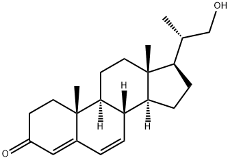 Pregna-4,6-dien-3-one, 21-hydroxy-20-methyl-, (20S)- Struktur