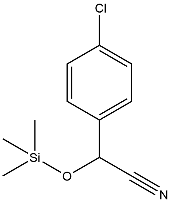 Trimethylsiloxy 4-chlorophenylacetonitrile Struktur