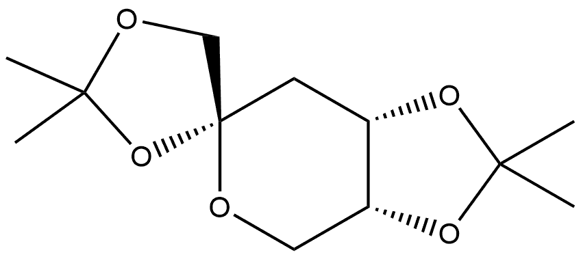 3-Deoxy-1,2:4,5-di-O-isopropylidene-β-D-fructopyranose Struktur