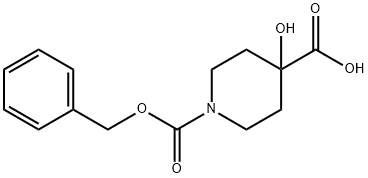 1,4-Piperidinedicarboxylic acid, 4-hydroxy-, 1-(phenylmethyl) ester Struktur