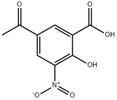 Benzoic acid, 5-acetyl-2-hydroxy-3-nitro- Struktur