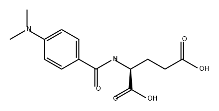 L-Glutamic acid, N-[4-(dimethylamino)benzoyl]- Struktur