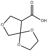 1,4,7-Trioxaspiro[4.4]nonane-9-carboxylic acid Struktur