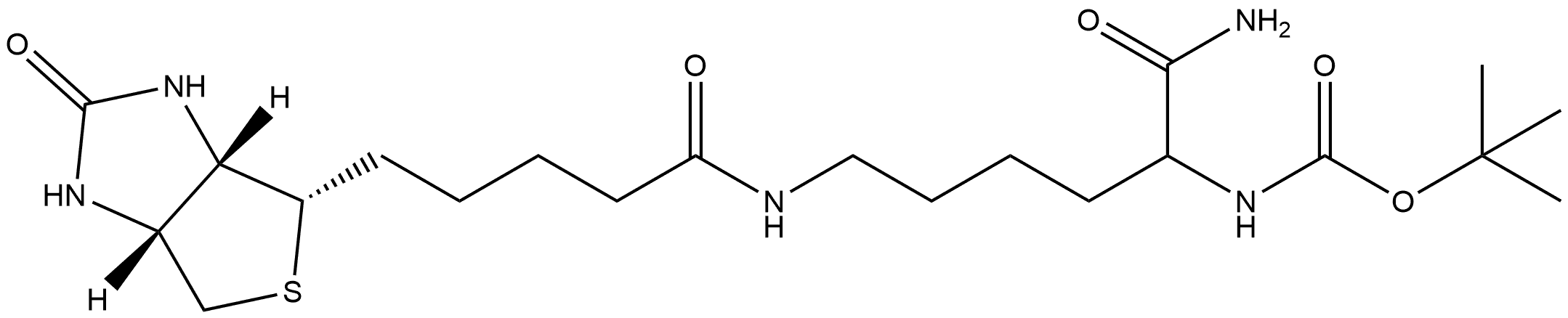 Carbamic acid, [1-(aminocarbonyl)-5-[[5-(hexahydro-2-oxo-1H-thieno[3,4-d]imidazol-4-yl)-1-oxopentyl]amino]pentyl]-, 1,1-dimethylethyl ester, [3aS-[3aα,4β(R*),6aα]]- (9CI)