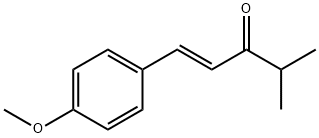 1-Penten-3-one, 1-(4-methoxyphenyl)-4-methyl-, (1E)- Struktur