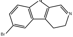 3H-Pyrido[3,4-b]indole, 6-bromo-4,9-dihydro- Struktur