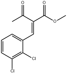 Butanoic acid, 2-[(2,3-dichlorophenyl)methylene]-3-oxo-, methyl ester, (2E)- Struktur