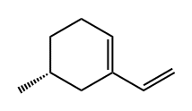 Cyclohexene, 1-ethenyl-5-methyl-, (5R)- Struktur