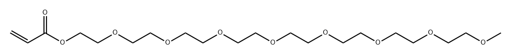 2-Propenoic acid, 3,6,9,12,15,18,21,24-octaoxapentacos-1-yl ester Struktur