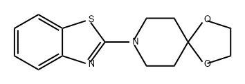 1,4-Dioxa-8-azaspiro[4.5]decane, 8-(2-benzothiazolyl)- Struktur