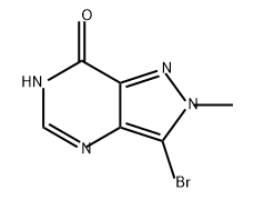 7H-Pyrazolo[4,3-d]pyrimidin-7-one, 3-bromo-2,6-dihydro-2-methyl- Struktur