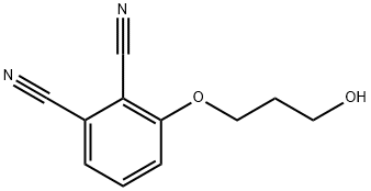 1,2-Benzenedicarbonitrile, 3-(3-hydroxypropoxy)- Struktur