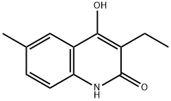 2(1H)-Quinolinone,3-ethyl-4-hydroxy-6-methyl-(9CI) Struktur