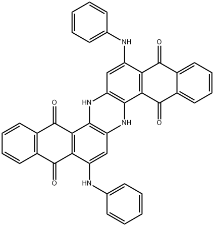 5,9,14,18-Anthrazinetetrone, 6,15-dihydro-8,17-bis(phenylamino)- Struktur