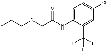 Acetamide, N-[4-chloro-2-(trifluoromethyl)phenyl]-2-propoxy- Struktur