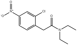 Benzeneacetamide, 2-chloro-N,N-diethyl-4-nitro- Struktur