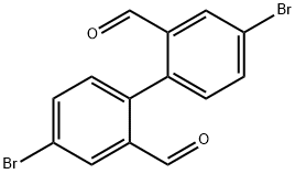 [1,1'-Biphenyl]-2,2'-dicarboxaldehyde, 4,4'-dibromo- Struktur