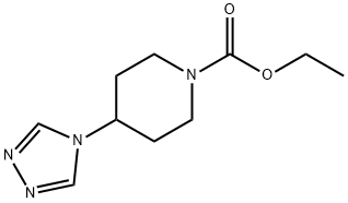 1-Piperidinecarboxylic acid, 4-(4H-1,2,4-triazol-4-yl)-, ethyl ester Struktur