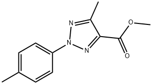 2H-1,2,3-Triazole-4-carboxylic acid, 5-methyl-2-(4-methylphenyl)-, methyl ester Struktur