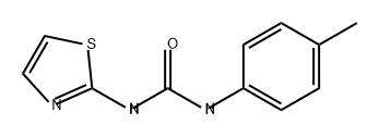 Urea, N-(4-methylphenyl)-N'-2-thiazolyl- Struktur