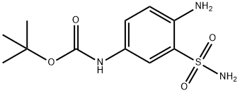 Carbamic acid, N-[4-amino-3-(aminosulfonyl)phenyl]-, 1,1-dimethylethyl ester Struktur