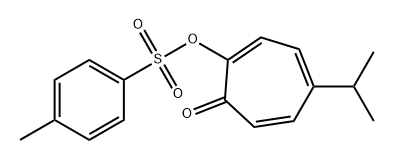 2,4,6-Cycloheptatrien-1-one, 5-(1-methylethyl)-2-[[(4-methylphenyl)sulfonyl]oxy]- Struktur