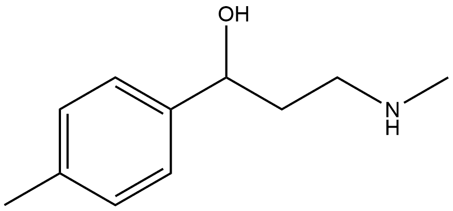 4-Methyl-α-[2-(methylamino)ethyl]benzenemethanol Struktur