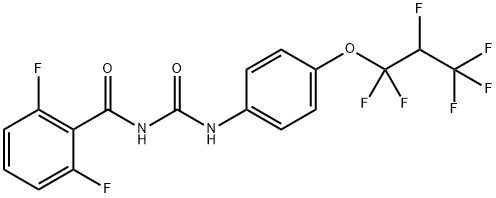 Benzamide, 2,6-difluoro-N-[[[4-(1,1,2,3,3,3-hexafluoropropoxy)phenyl]amino]carbonyl]- Struktur