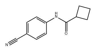 Cyclobutanecarboxamide, N-(4-cyanophenyl)- Struktur