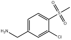 (3-氯-4-(甲磺?；?苯基)甲胺, 694481-03-3, 結(jié)構(gòu)式