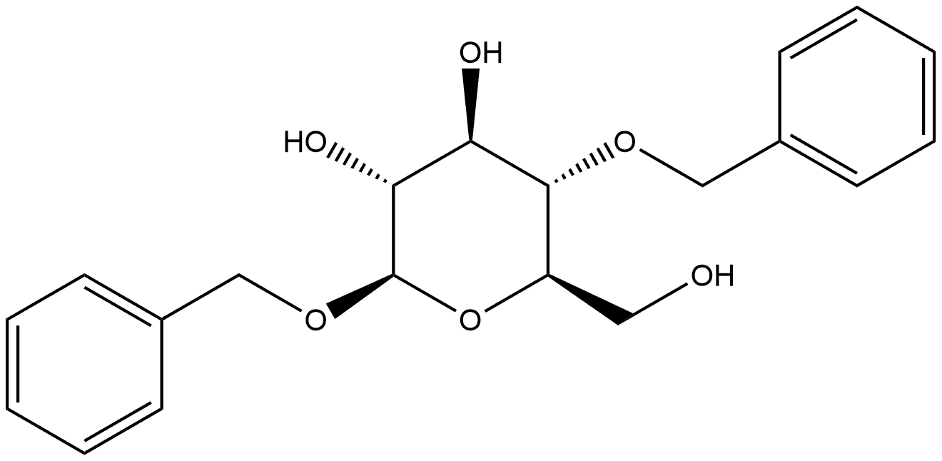 Benzyl 4-O-benzyl-β-D-glucopyranoside Struktur