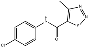 N-(4-chlorophenyl)-4-methyl-1,2,3-thiadiazole-5-carboxamide Struktur