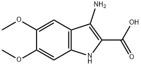 3-AMINO-5,6-DIMETHOXY-1H-INDOLE-2-CARBOXYLIC ACID Struktur