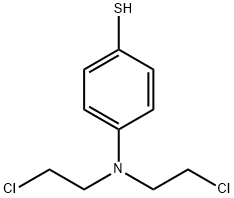 Benzenethiol, 4-[bis(2-chloroethyl)amino]- Struktur