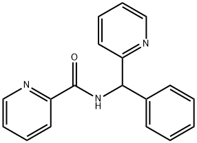 2-Pyridinecarboxamide, N-(phenyl-2-pyridinylmethyl)- Struktur