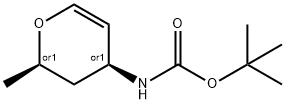 Carbamic acid, [(2R,4S)-3,4-dihydro-2-methyl-2H-pyran-4-yl]-, 1,1- Struktur