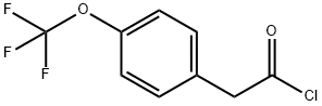 Benzeneacetyl chloride, 4-(trifluoromethoxy)- Struktur