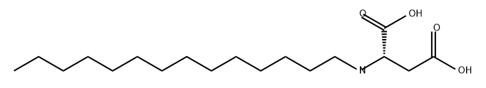 L-Aspartic acid, N-tetradecyl- Struktur