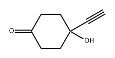 Cyclohexanone, 4-ethynyl-4-hydroxy- Struktur