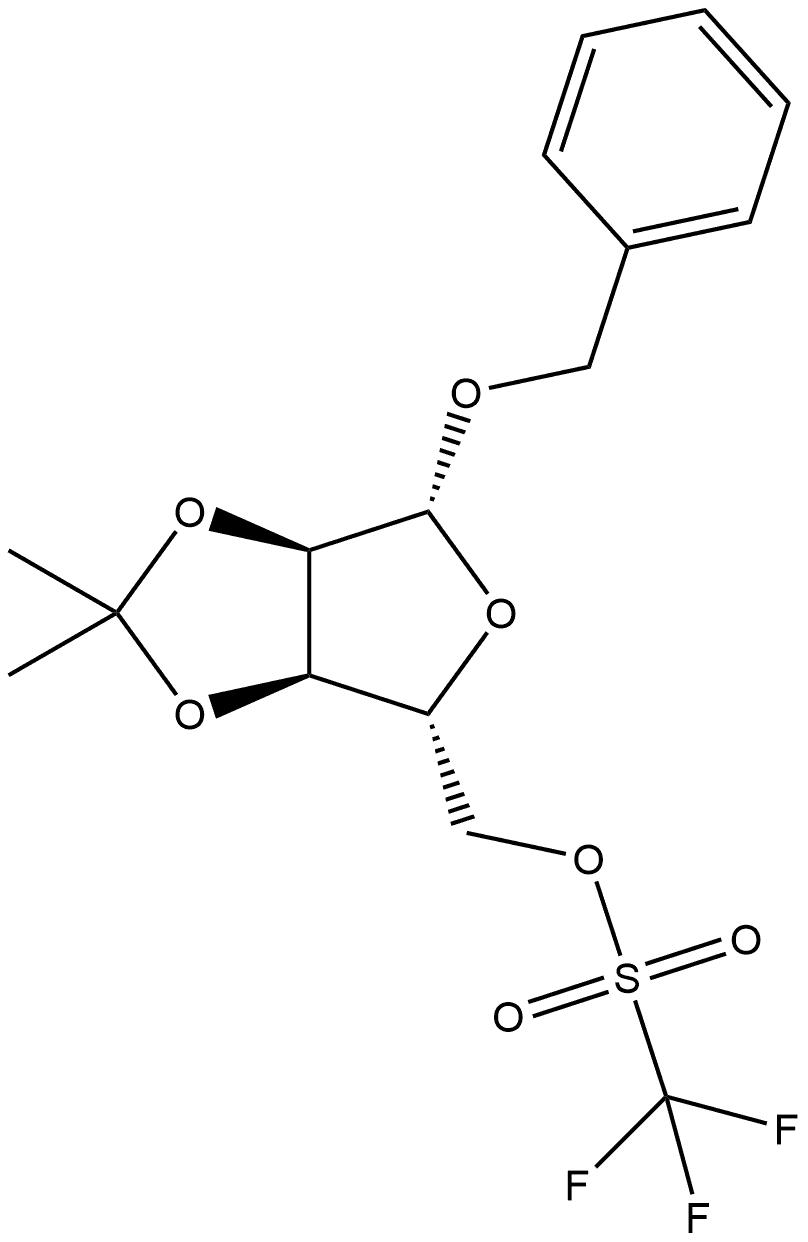 β-D-Ribofuranoside, phenylmethyl 2,3-O-(1-methylethylidene)-, trifluoromethanesulfonate (9CI)