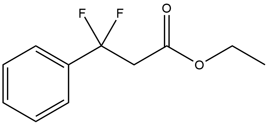 Benzenepropanoic acid, β,β-difluoro-, ethyl ester Struktur