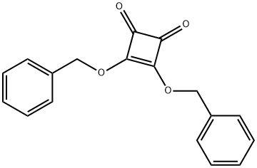 3-Cyclobutene-1,2-dione, 3,4-bis(phenylmethoxy)- Struktur