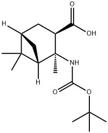 Boc-NH-2,6,6-Me3-BCheptane-COOH(S,S,R,S) Struktur