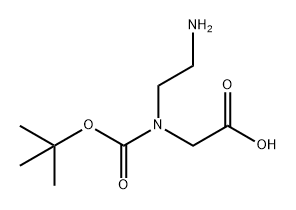 Glycine, N-(2-aminoethyl)-N-[(1,1-dimethylethoxy)carbonyl]- Struktur