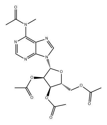 Adenosine, N-acetyl-N-methyl-, 2',3',5'-triacetate