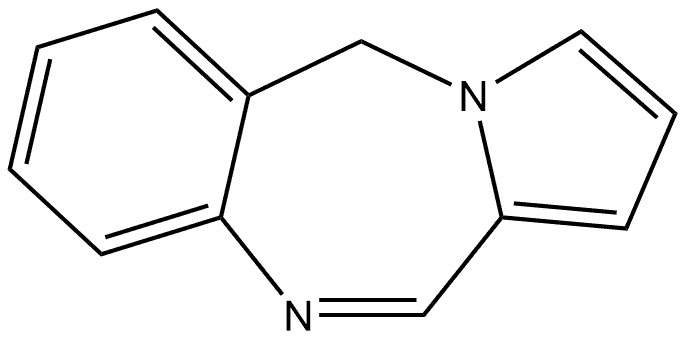 5H-Pyrrolo[2,1-c][1,4]benzodiazepine Struktur