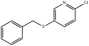 Pyridine, 2-chloro-5-[(phenylmethyl)thio]- Struktur