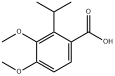 Benzoic acid, 3,4-dimethoxy-2-(1-methylethyl)- Struktur