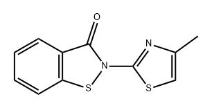 1,2-Benzisothiazol-3(2H)-one, 2-(4-methyl-2-thiazolyl)- Struktur