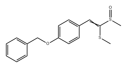 Benzene, 1-[2-(methylsulfinyl)-2-(methylthio)ethenyl]-4-(phenylmethoxy)-